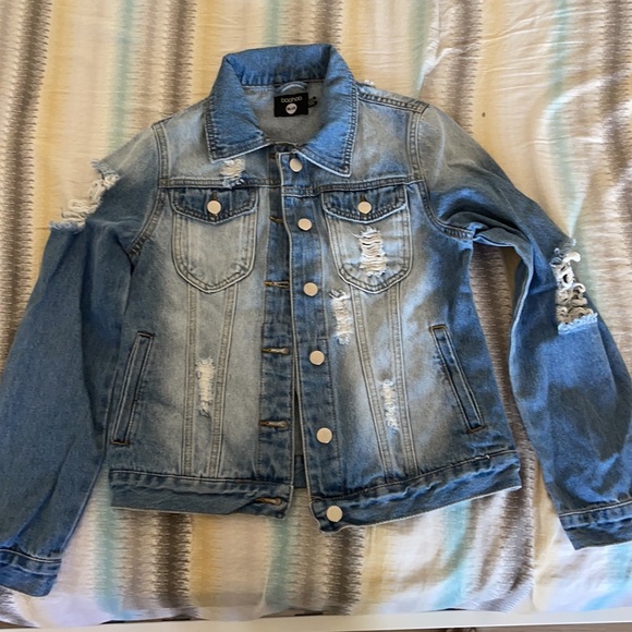 Denim combo： one coat and two jeans (H&M, Wax Jeans and Boohoo) - Picture 2 of 11